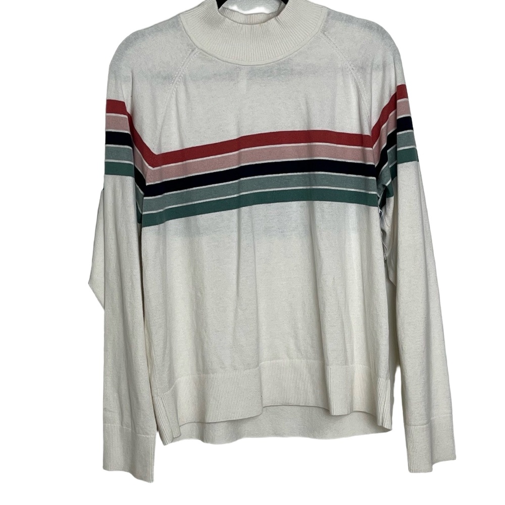 NWT Southern Tide Classic White Brynlee Chest Striped Sweater Long Sleeve XL‎